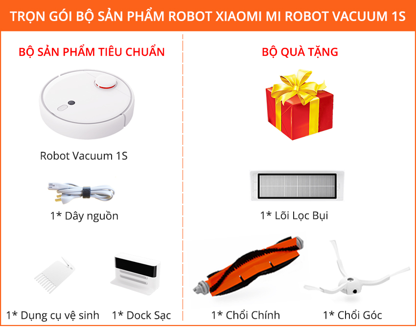 Robot Hút Bụi Xiaomi Mi Robot Vacuum 1S Mi Việt Nam
