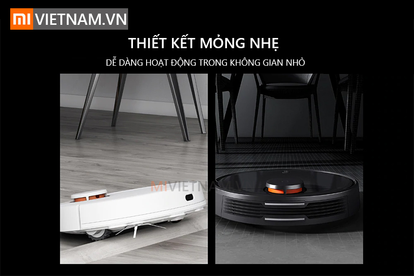 Thiết kế mỏng nhẹ | Robot Lau Nhà Xiaomi Mi Vacuum Mop P