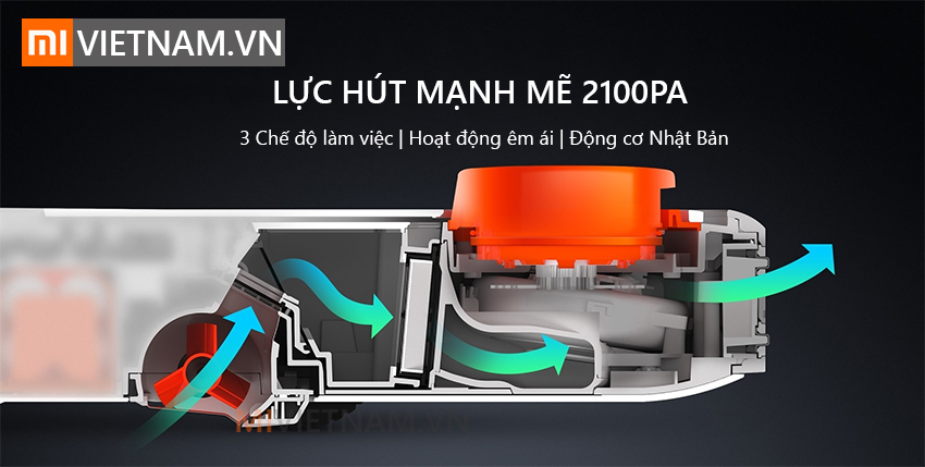Lực hút 2100Pa | Robot Lau Nhà Xiaomi Mi Vacuum Mop P