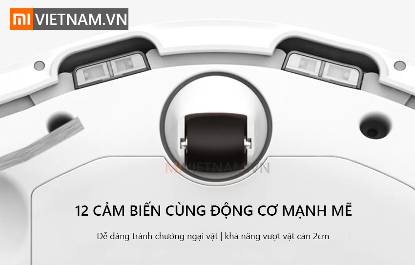 12 cảm biến cùng động cơ mạnh mẽ | Robot Lau Nhà Xiaomi Mi Vacuum Mop P