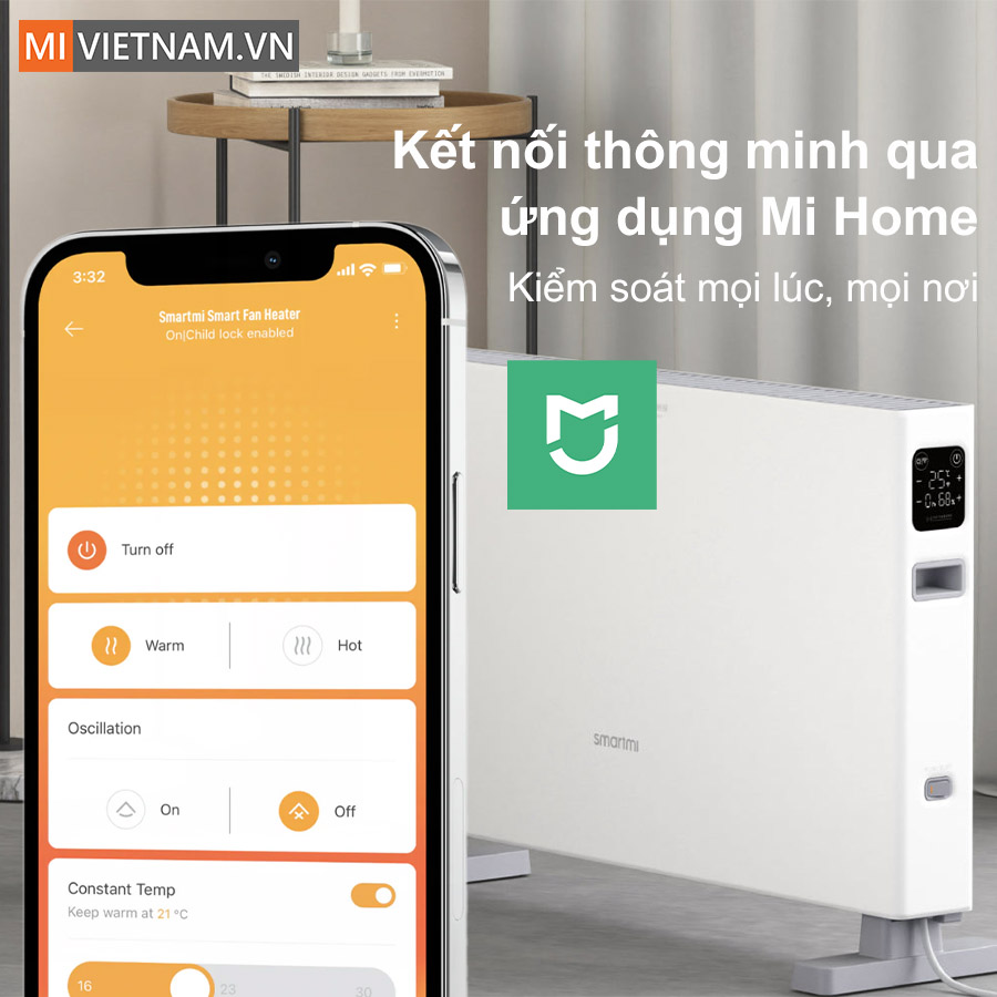 Máy Sưởi Ấm SmartMi Smart Heater 1S Kết Nối App Thông Minh - Bản Quốc Tế 7 SmartMi Smart Heater 1S