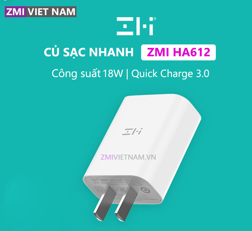 Củ Sạc Nhanh ZMI HA612 18W