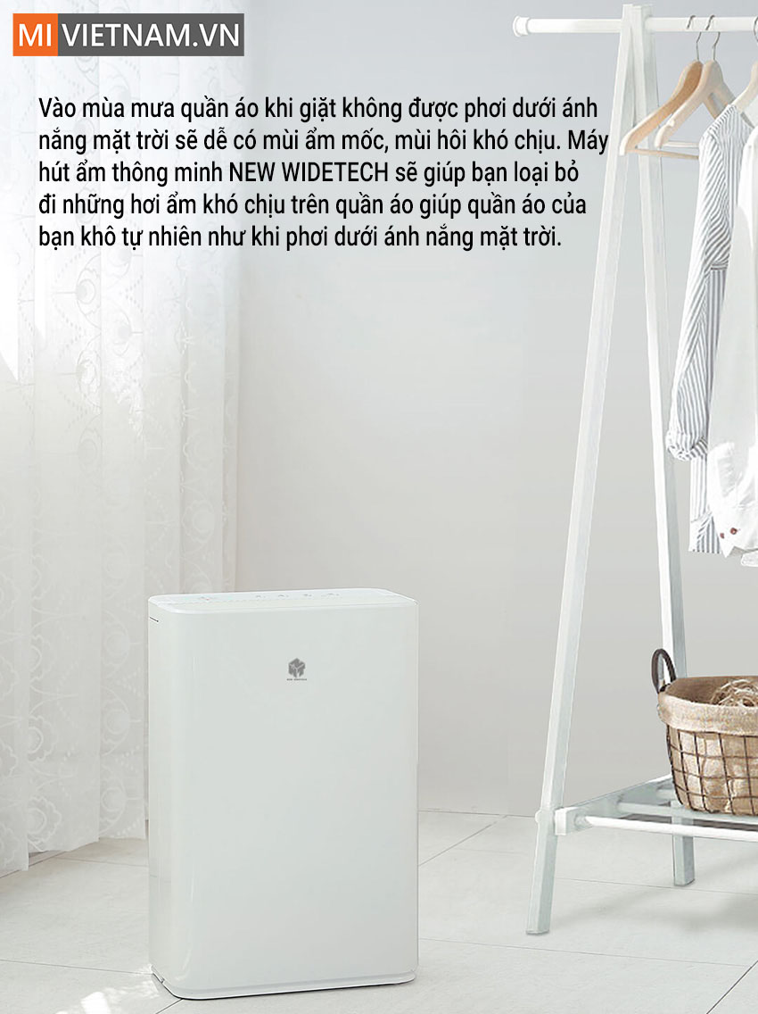 Máy hút ẩm không khí thông minh NEW WIDETECH 12L
