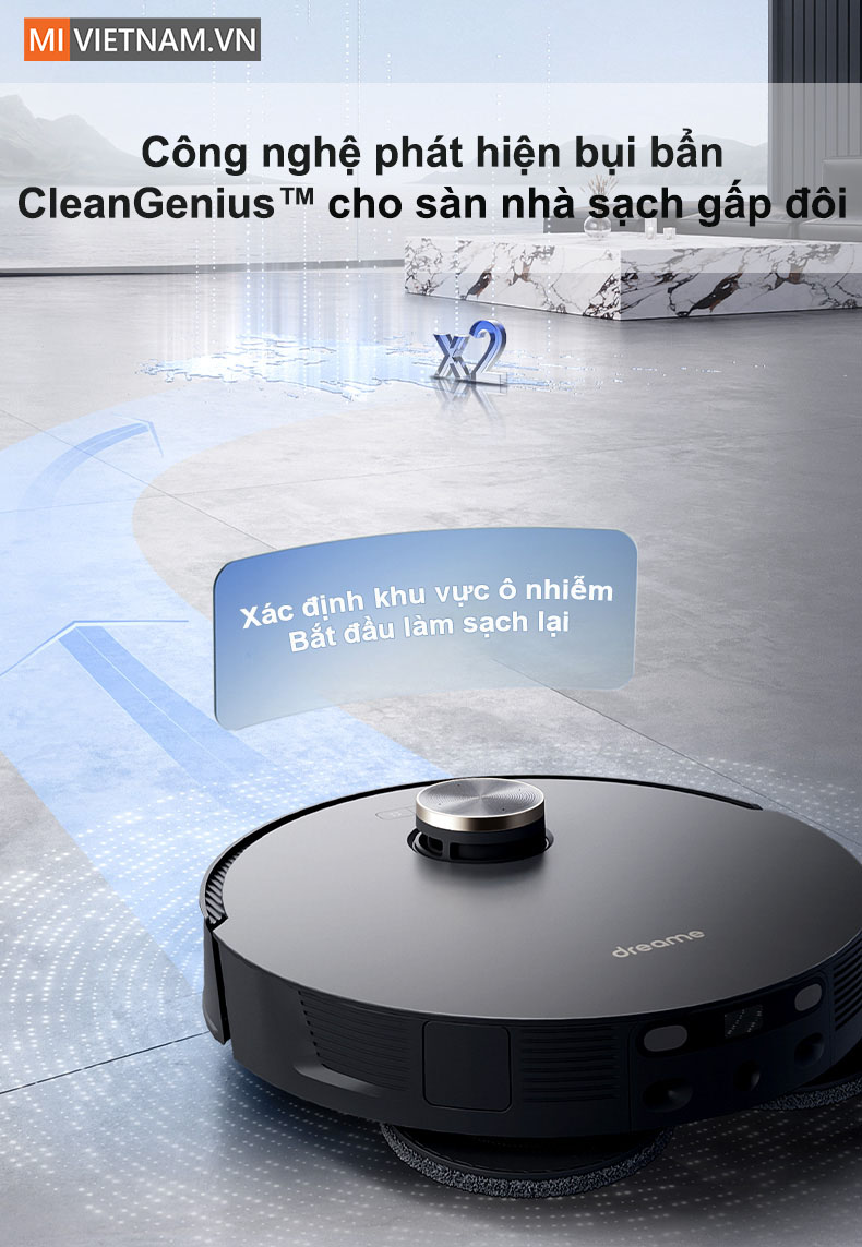 Cảm biển vết bẩn thông minh với công nghệ CleanGenius™