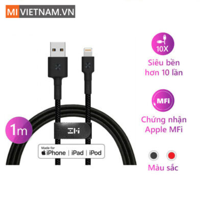 Dây Cáp ZMI AL803 Lightning Chuẩn MFi Dài 1m