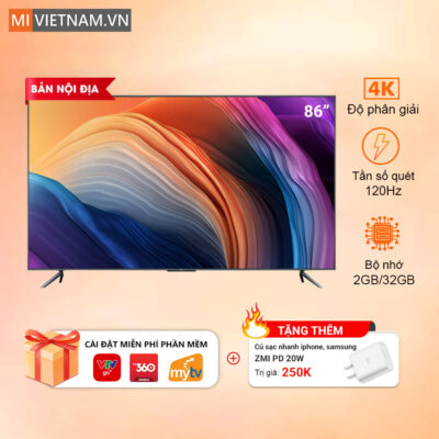 Tivi Thông Minh Xiaomi Redmi Max 86 Inch - Hàng Chính HãngTivi Thông Minh Xiaomi Redmi Max 86 Inch - Hàng Chính Hãng