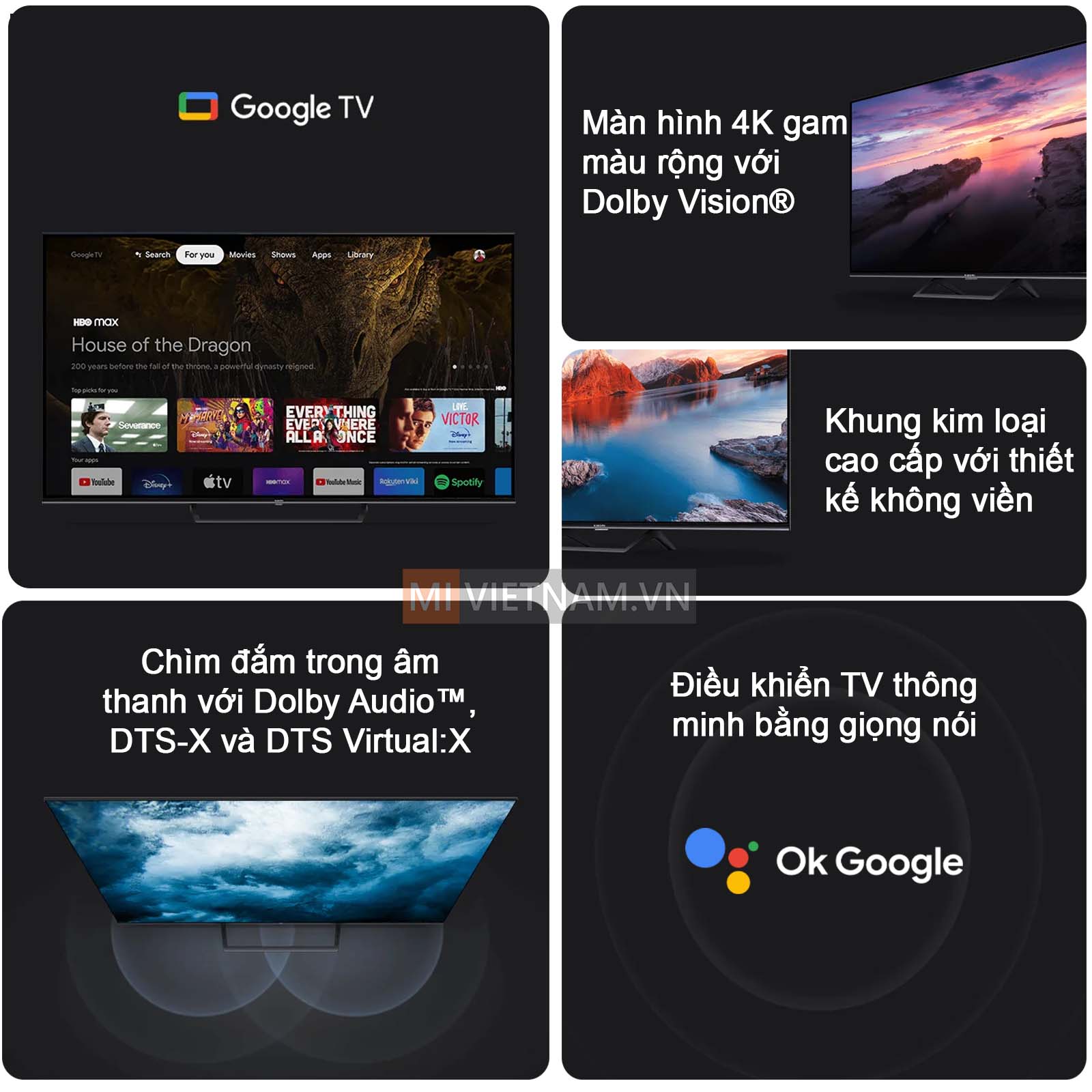 Tivi Xiaomi 65 inch 65A Pro 4K Google TV 