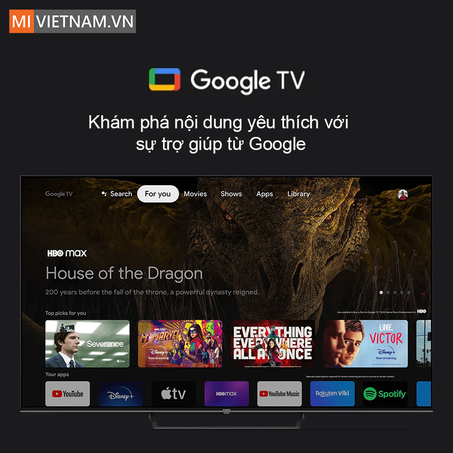Điều khiển dễ dàng nhờ Google TV™