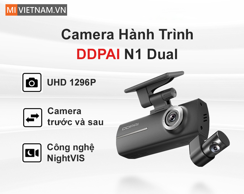 Camera Hành Trình DDPAI N1 Dual - Bản Quốc Tế