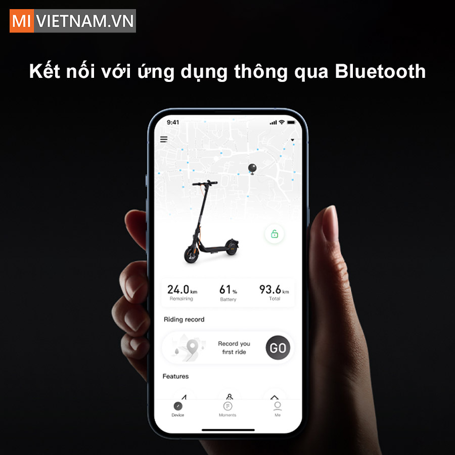 Kết nối với ứng dụng thông qua Bluetooth