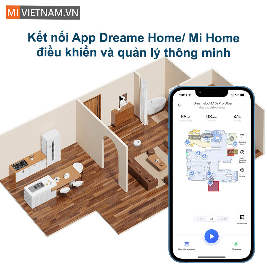 Kết nối app Dreame Home/ Mihome điều khiển thông minh