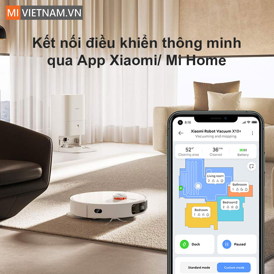 Dễ dàng kết nối và điều khiển qua app Mi Home / Xiaomi Home