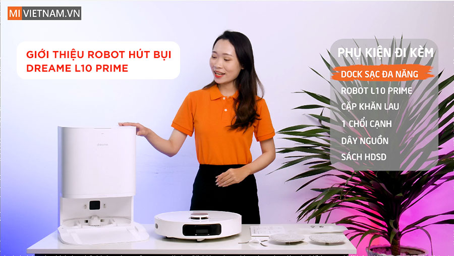 Giới thiệu robot hút bụi lau nhà Dreame L10 Prime