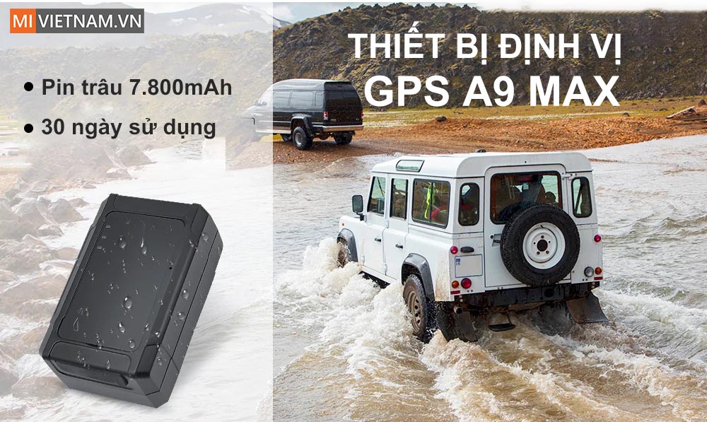 thiết bị định vị GPS xe máy ô tô không dây A9 Max