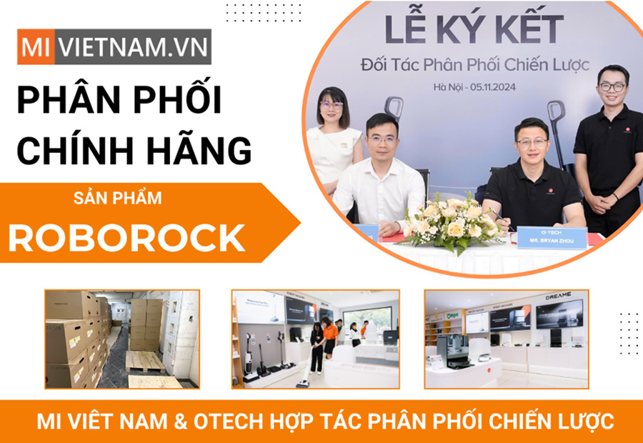 Mi Việt Nam và O-tech hợp tác phân phối robot