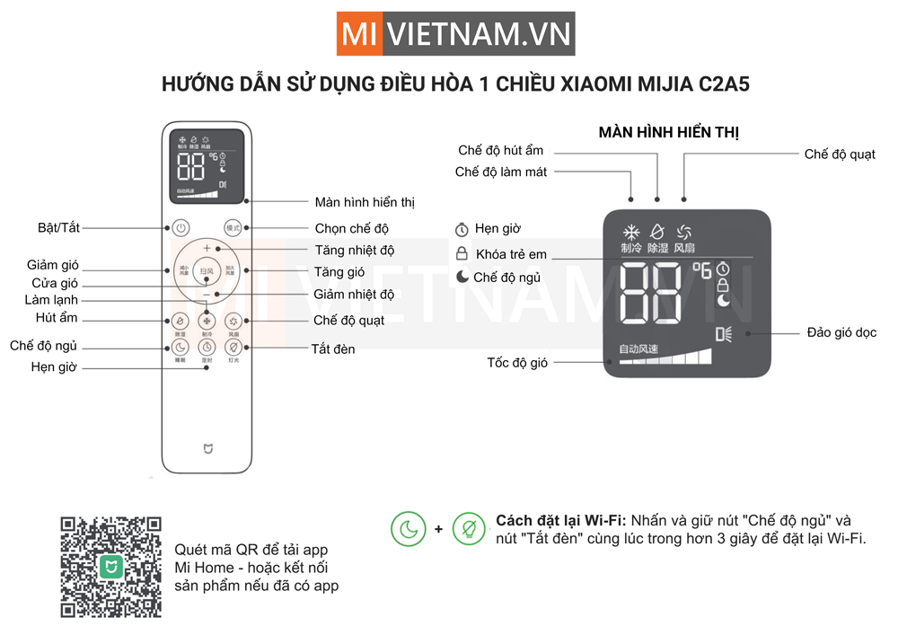 Điều hòa 1 chiều Xiaomi Inverter KF-26GW/C2A5 (9000BTU) 1HP