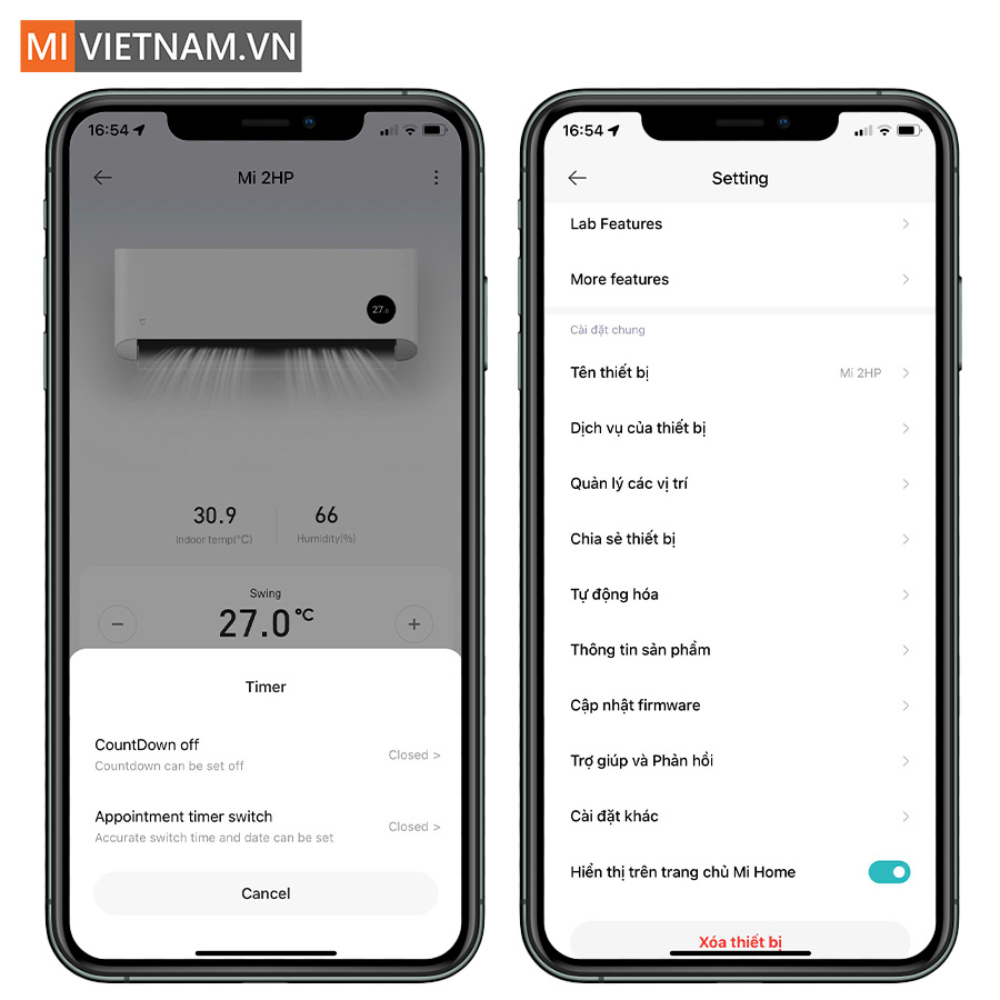 Kết nối App Mi Home