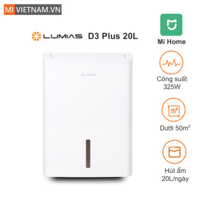 Máy hút ẩm thông minh Lumias D3 Plus 20L