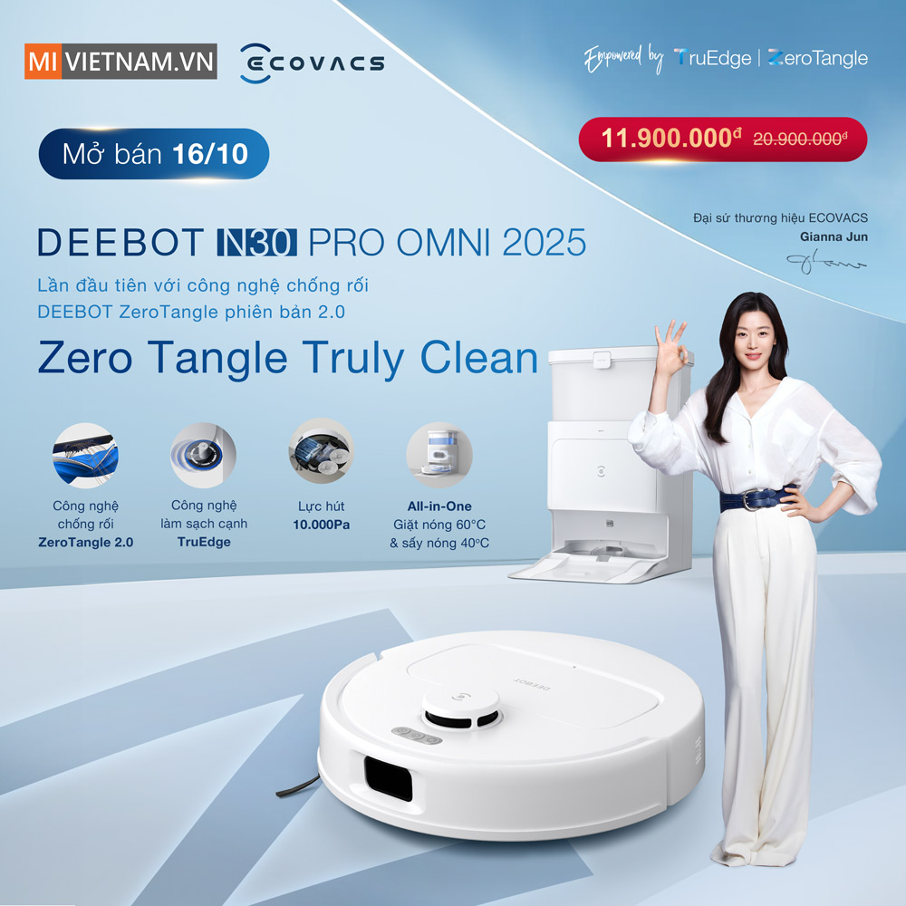 Mở bán Deebot N30 Pro Omni