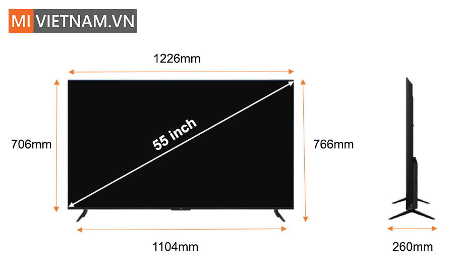 Ưu điểm nổi bật trên Tivi Xiaomi 55 inch EA Pro 4K