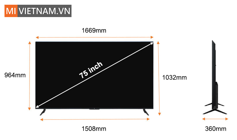 Tivi Xiaomi 75 inch EA Pro