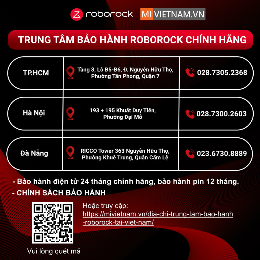 Địa chỉ bảo hành Roborock