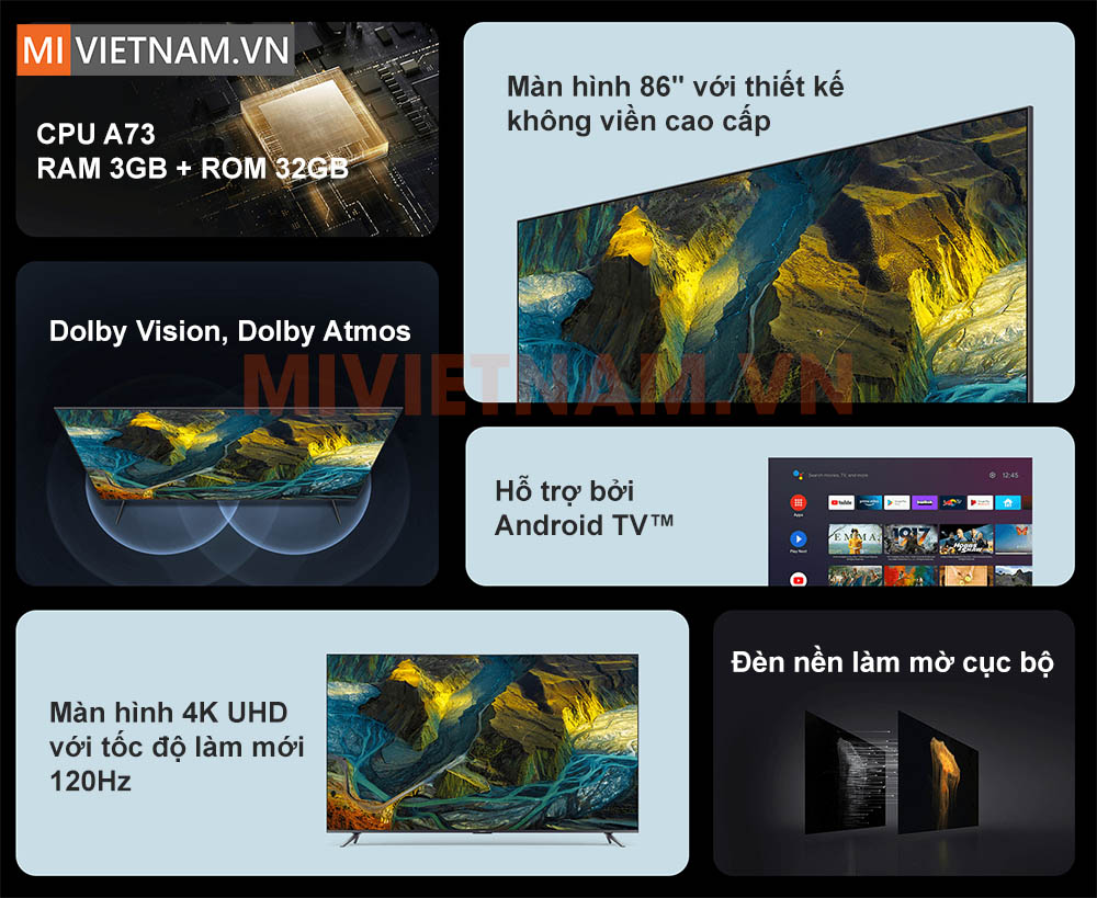 Ưu điểm nổi bật của tivi Xiaomi Max 86 inch 4K