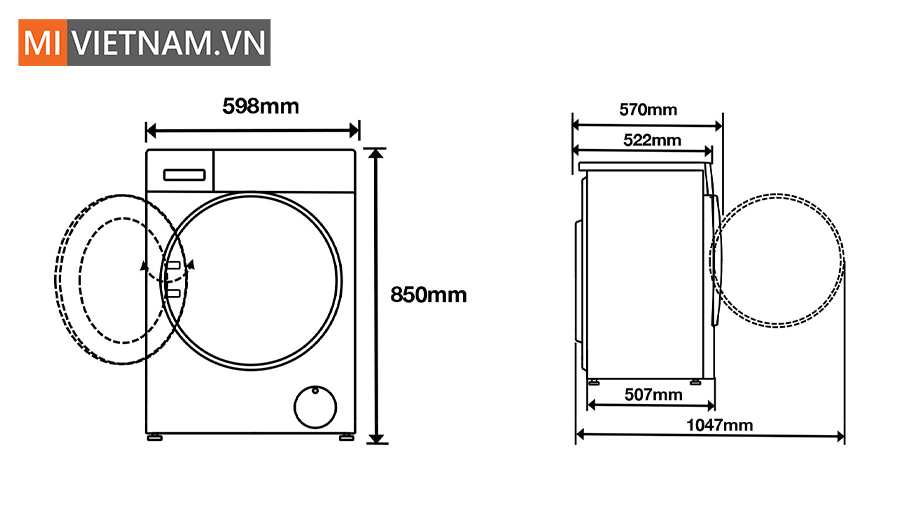 Máy giặt sấy Xiaomi Mijia MJ104