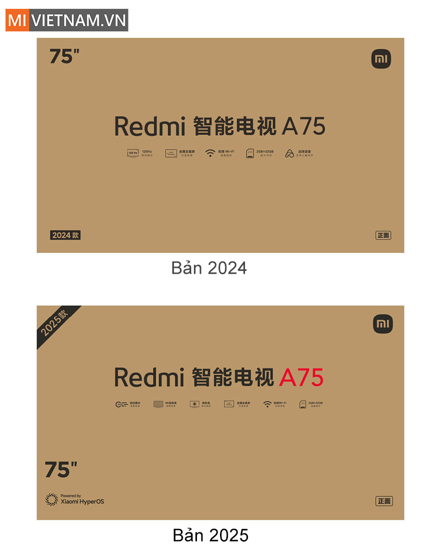 Tivi Xiaomi Redmi A75