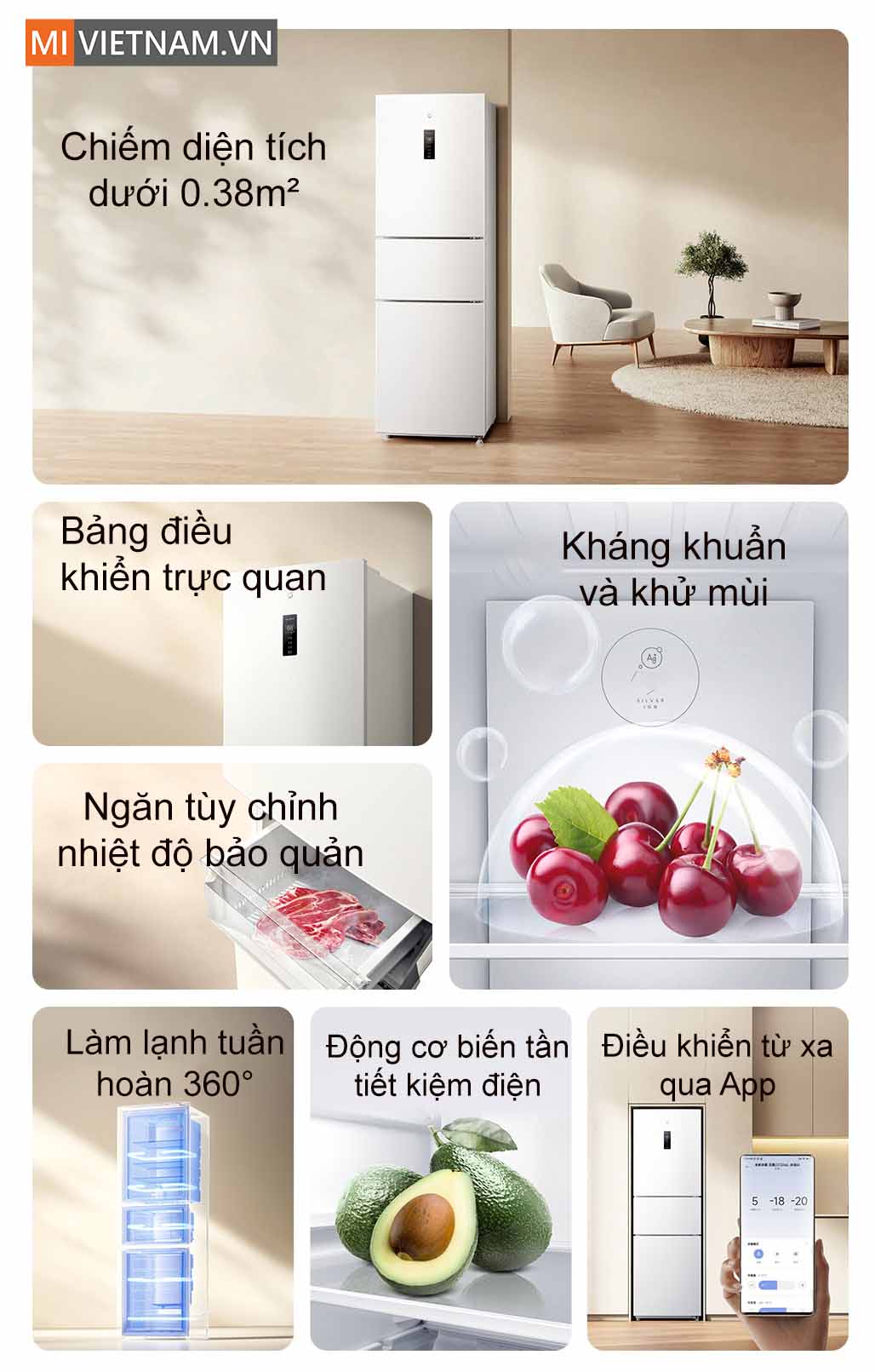 tủ lạnh Xiaomi Mijia 256L