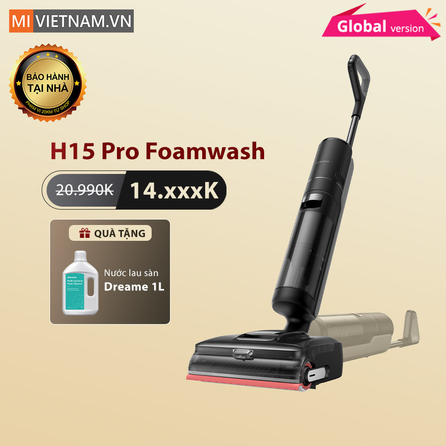 Máy hút bụi lau nhà cầm tay Dreame H15 Pro FoamWash - Bản Quốc Tế 1 H15 Pro Foamwash