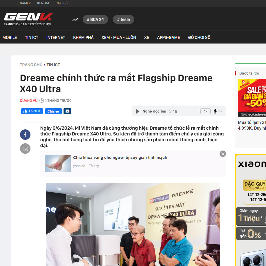 Sự kiện ra mắt Dreame X40 Ultra