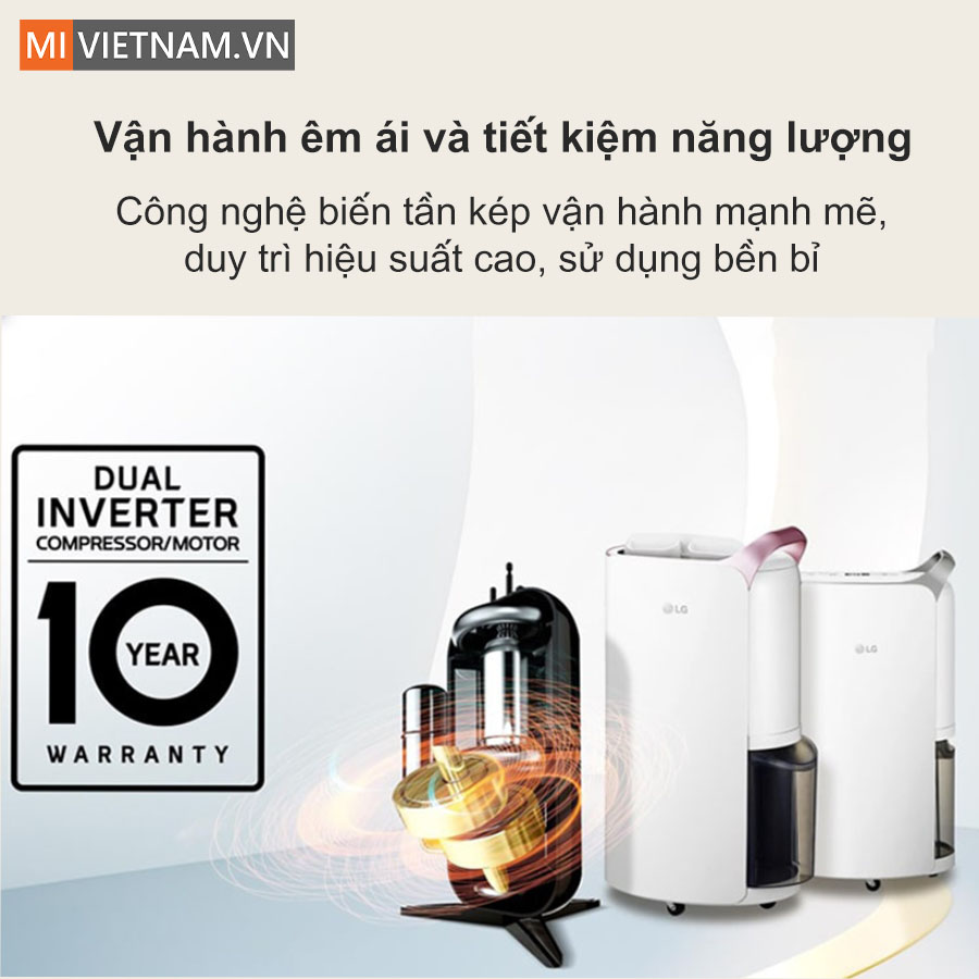 Máy hút ẩm LG Dual Inverter 19L