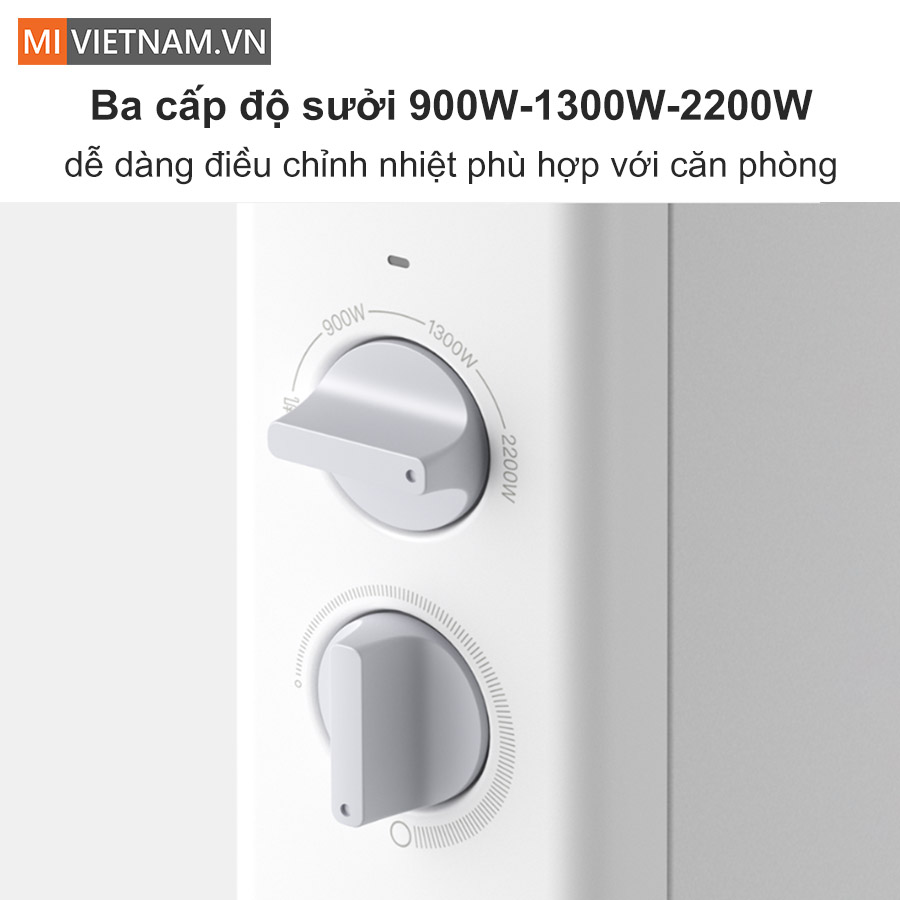 Máy sưởi ấm Xiaomi Smartmi 1S - DNQ04ZM, Nút Cơ - Bản Quốc Tế 8 máy sưởi ấm Xiaomi Smartmi 1S