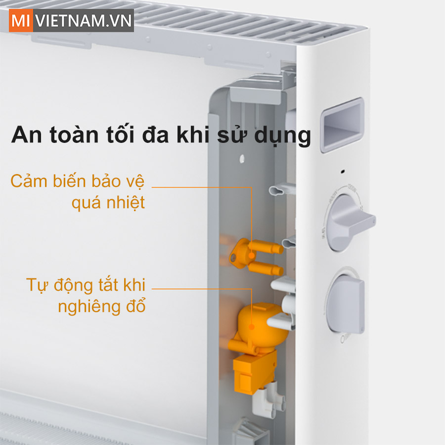 Máy sưởi ấm Xiaomi Smartmi 1S - DNQ04ZM, Nút Cơ - Bản Quốc Tế 9 máy sưởi ấm Xiaomi Smartmi 1S