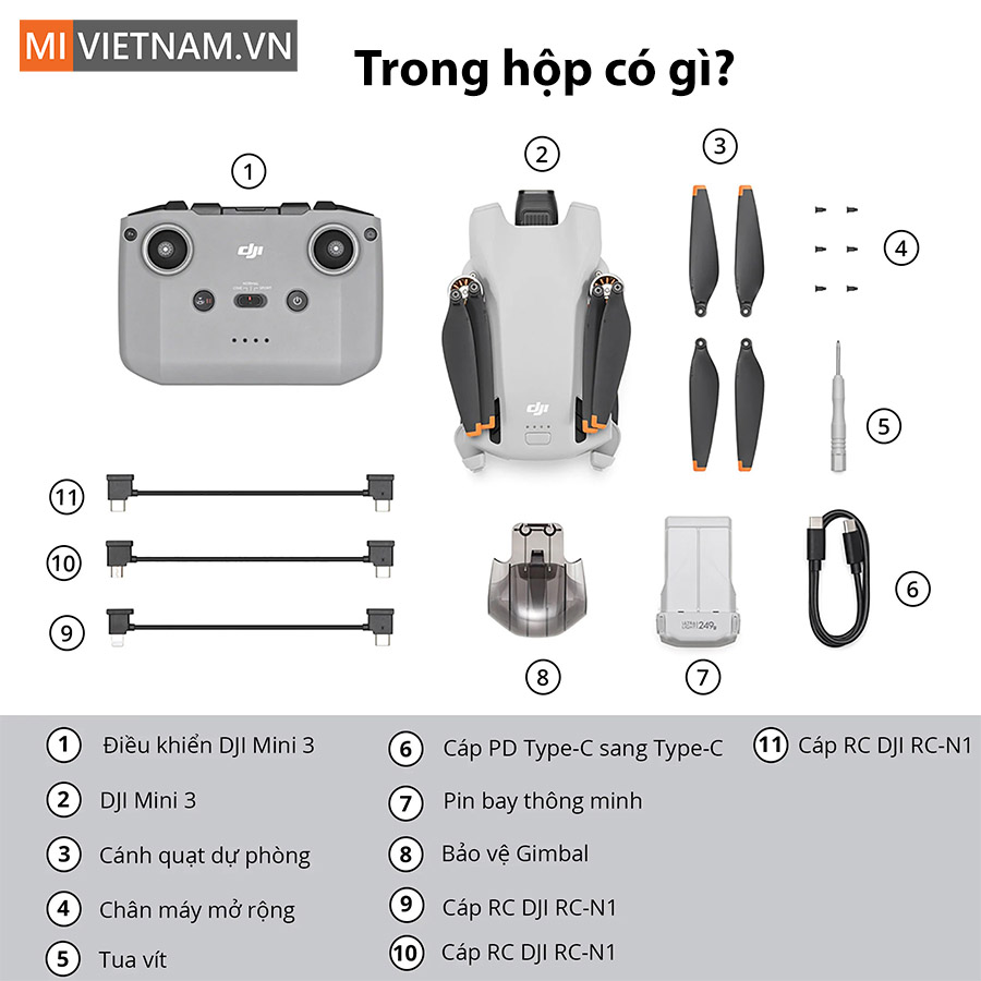 Bộ DJI RC-N1 (điều khiển từ xa không có màn hình)