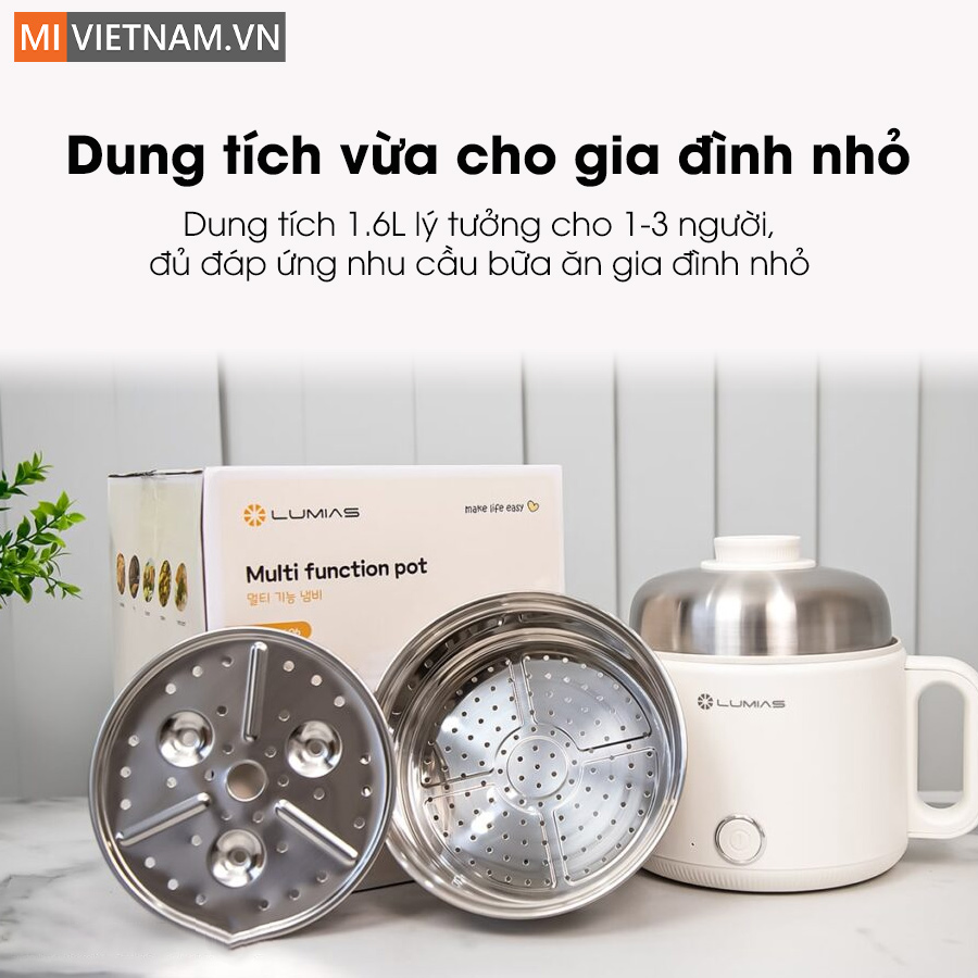 Nồi lẩu điện đa năng Lumias LM-PM606 1.6L 5 Nồi lẩu điện đa năng Lumias LM-PM606 1.6L