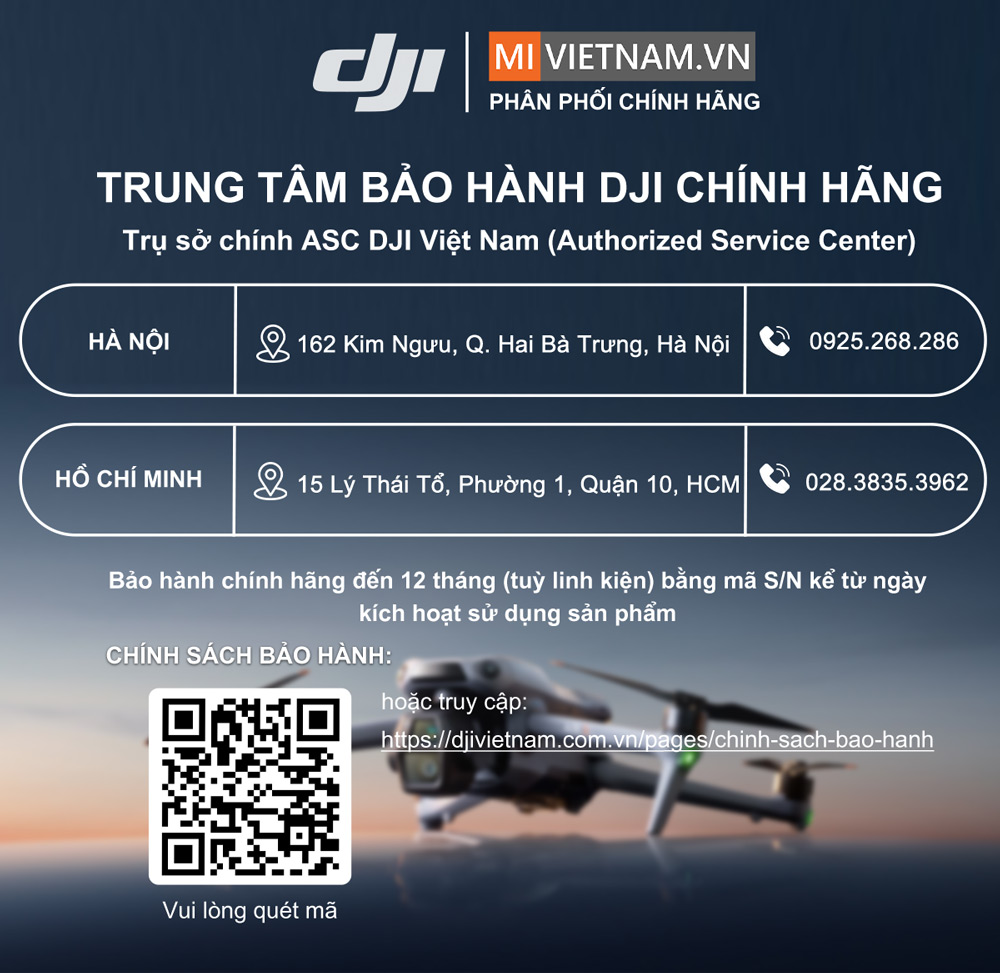 Trung Tâm Bảo Hành DJI Chính Hãng