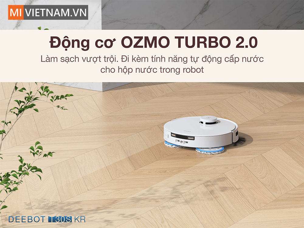 Công nghệ lau OZMO TURBO 2.0 làm sạch triệt để mọi vết bẩn