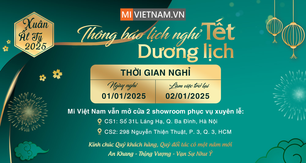 THÔNG BÁO LỊCH NGHỈ TẾT DƯƠNG LỊCH 2025