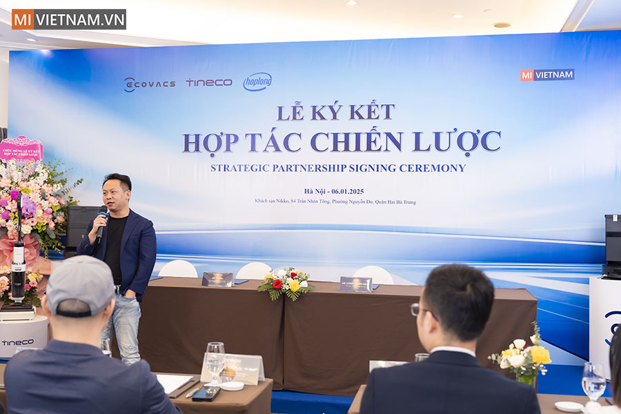 Lễ ký kết hợp tác chiến lược Mi Việt Nam với Ecovacs, Tineco và Hợp Long