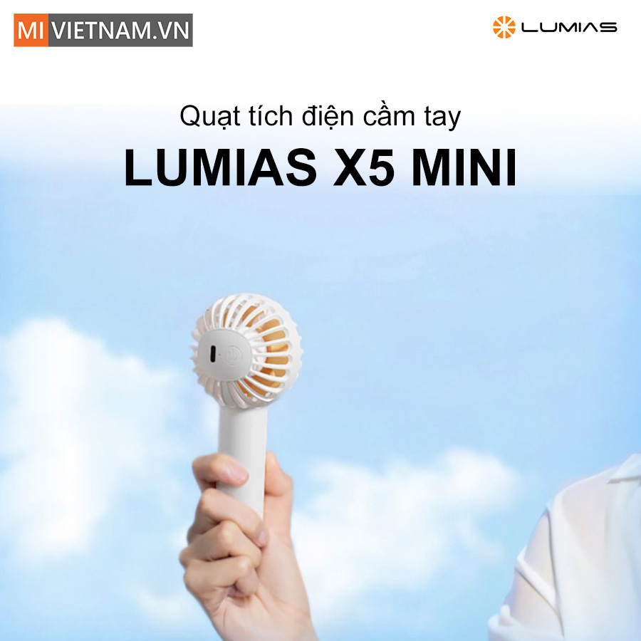 quạt tích điện cầm tay Lumias X5 mini 