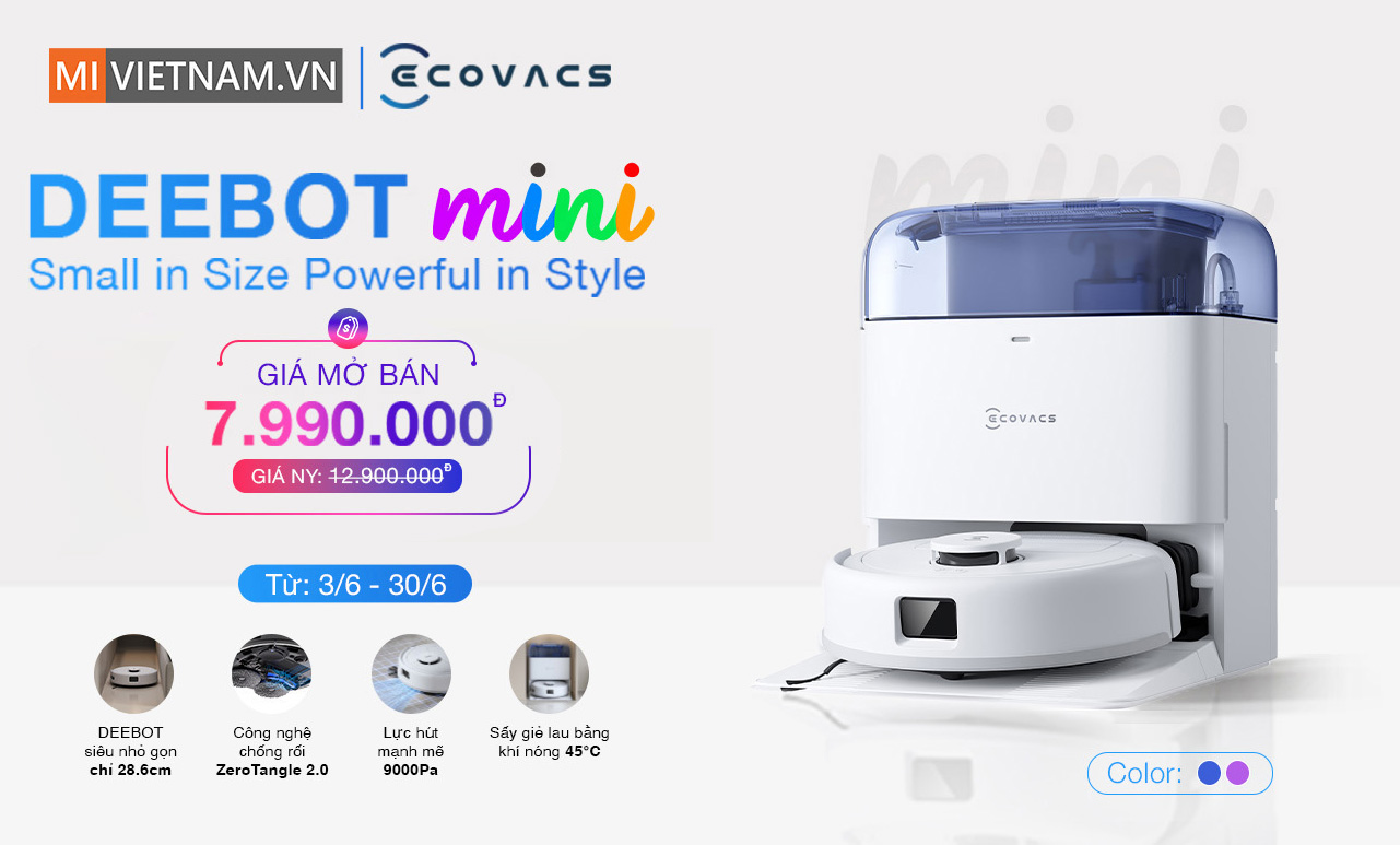 Mở Bán Ecovacs Deebot Mini