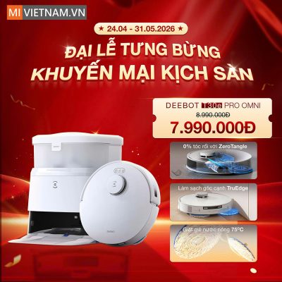 Robot hút bụi lau nhà Ecovacs T30e Pro Omni