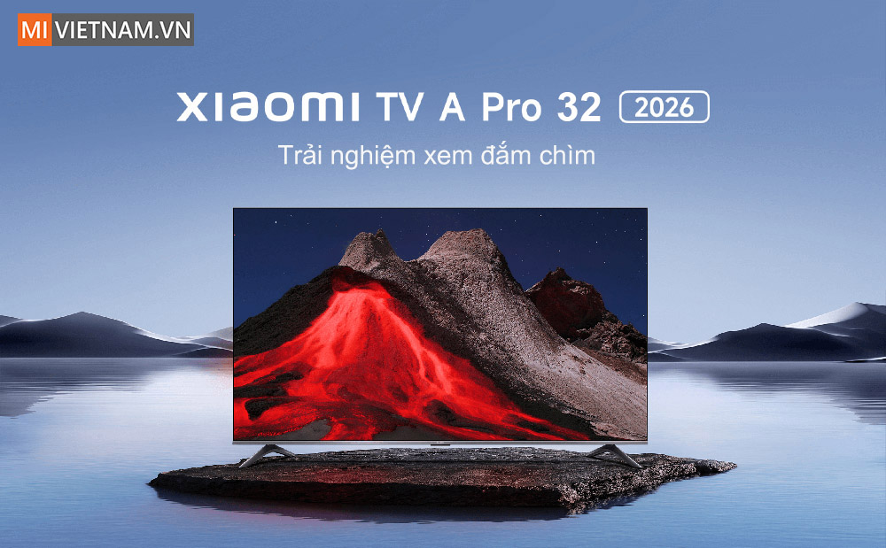 Tivi Xiaomi 32 inch A Pro Google TV QLED 2026