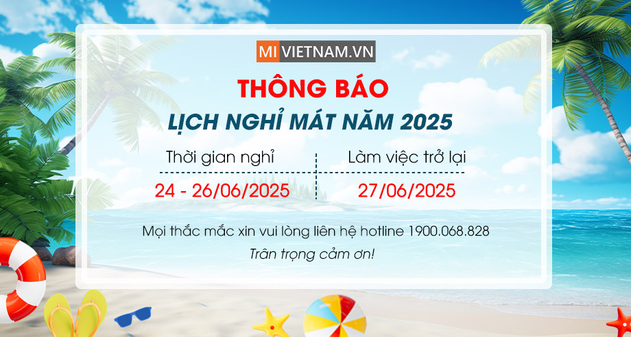Thông báo nghỉ mát 2025