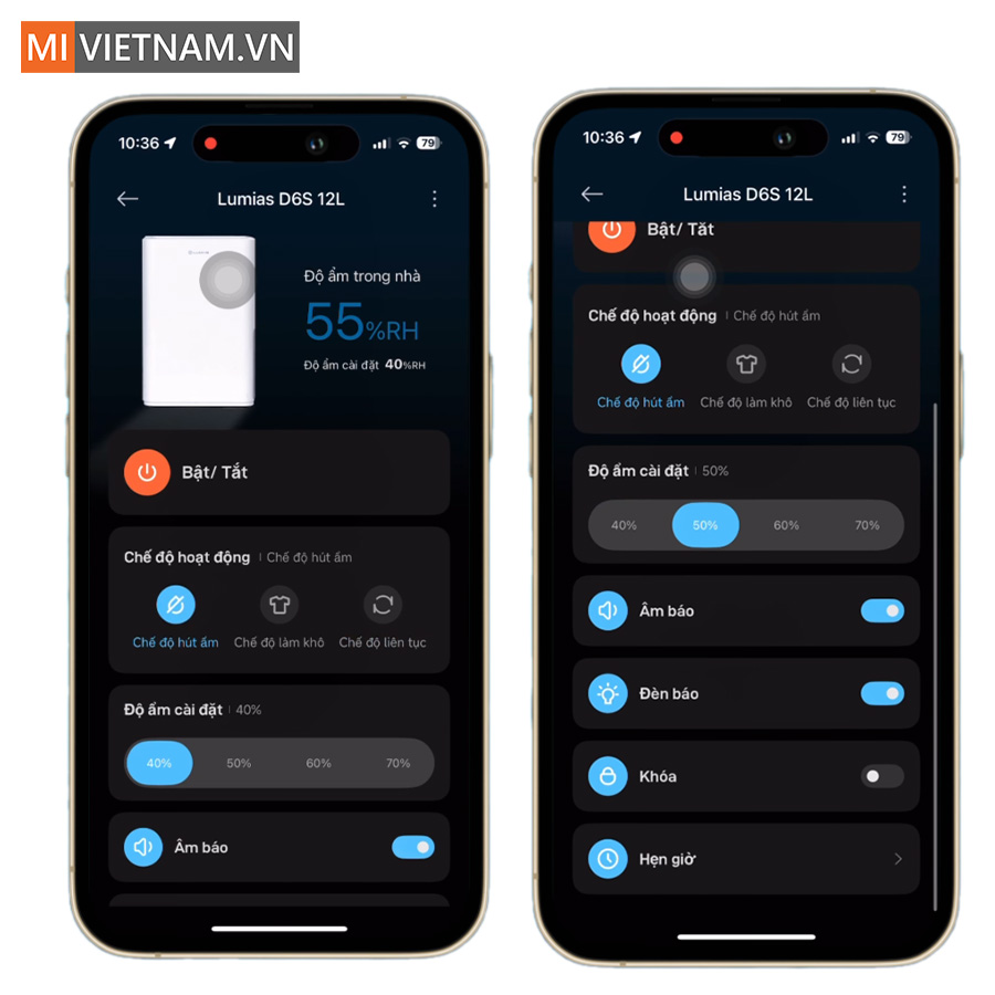 Máy hút ẩm Lumias D6S-12L