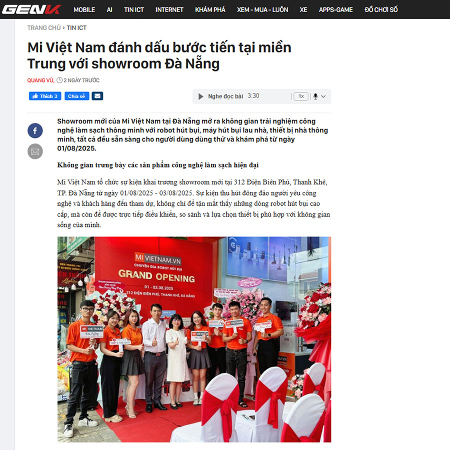 Mi Việt Nam Khai Trương Chi Nhánh Đà Nẵng