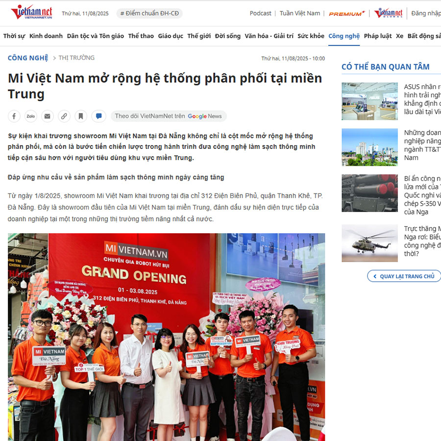 Mi Việt Nam Khai Trương Chi Nhánh Đà Nẵng