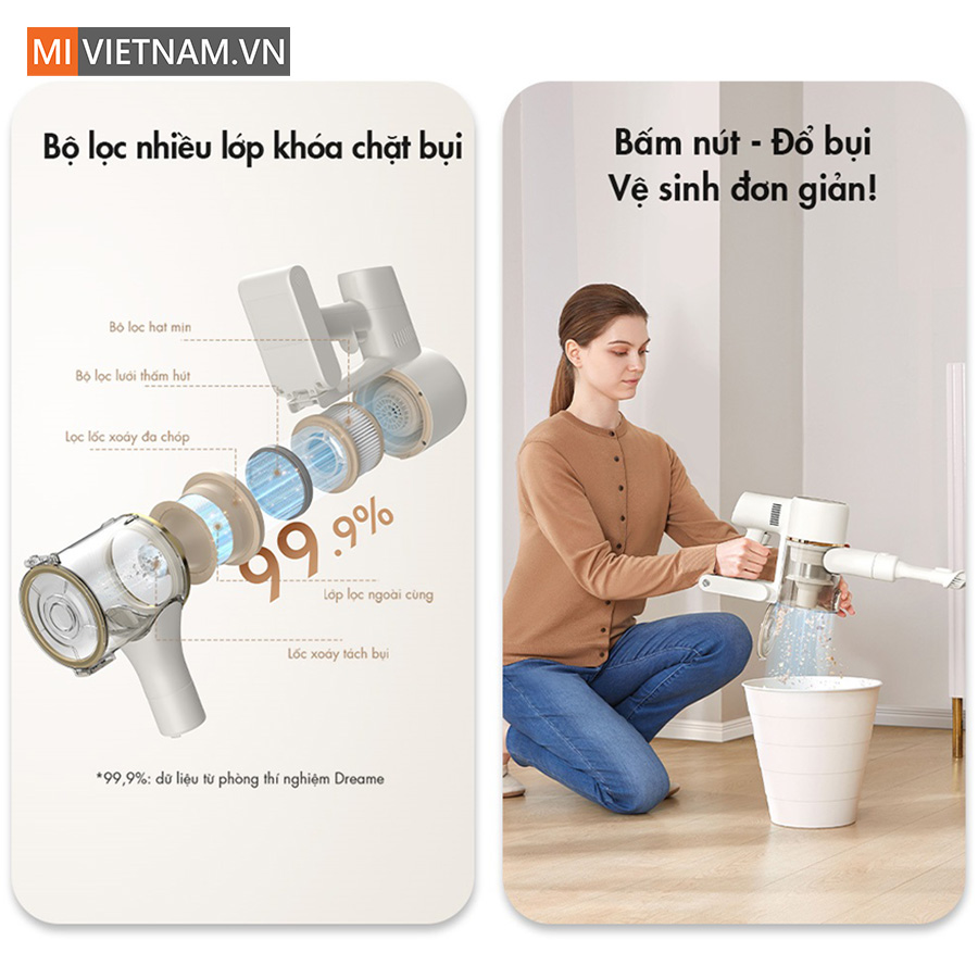 Máy hút bụi cầm tay không dây Dreame R10 2025 - Hàng chính hãng 5 Dreame R10